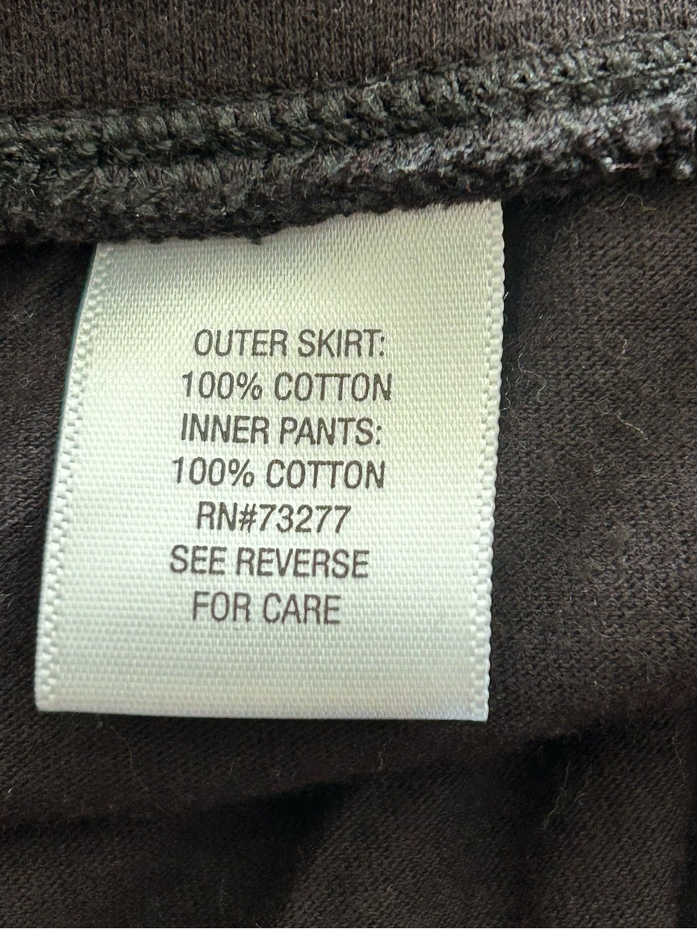 croft & barrow Black Pull-On Mini Skort Skirt Drawstring Pockets Size M - Picture 4 of 9